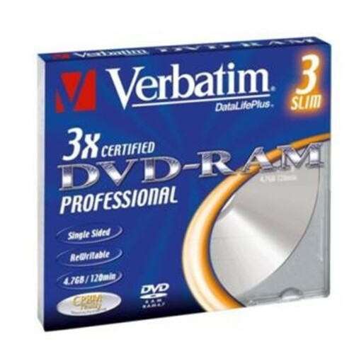 DVD-RAM 4,7 GB x3 VERBATIM SLIM