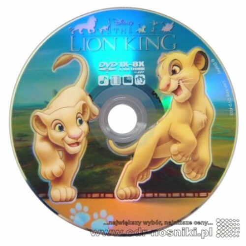 DVD-R 4,7 GB x8 <b>DISNEY KRóL LEW Cake10</b>