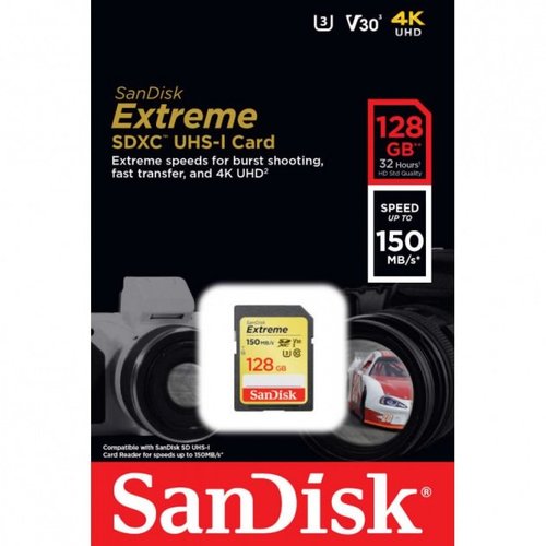 KARTA PAMIĘCI  SANDISK EXTREME 128GB