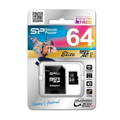 KARTA PAMIĘCI MICRO SDXC 64GB SILICON POWER