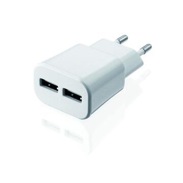 Ładowarka Sieciowa I-BOX 2A, 2xUSB